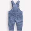 Woven Dungarees Navy Ticking Stripe Woven Dungarees Navy Ticking Stripe