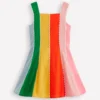 Woven Panel Dress Multi Rainbow Woven Panel Dress Multi Rainbow