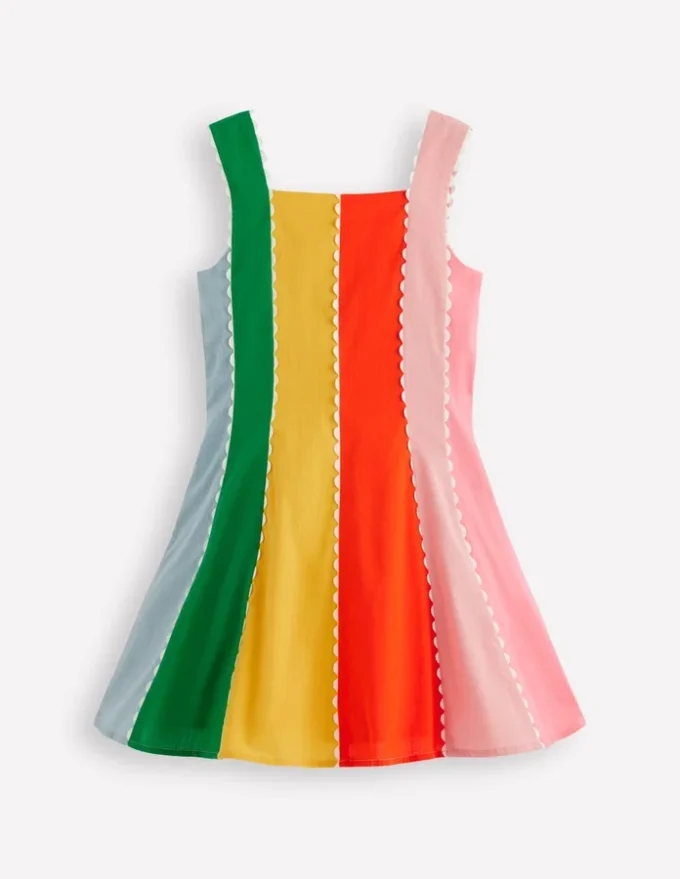 Woven Panel Dress Multi Rainbow Woven Panel Dress Multi Rainbow