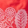 Woven Shell Top Spicy Red Neon Embroidery Woven Shell Top Spicy Red Neon Embroidery