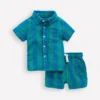 Woven Shirt Play Set Blue and Green Stripe Woven Shirt Play Set Blue and Green Stripe