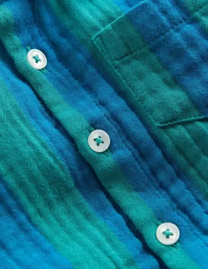 Woven Shirt Play Set Blue and Green Stripe Woven Shirt Play Set Blue and Green Stripe