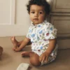 Woven Shirt Play Set Ivory Multi Jungle Animals