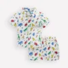 Woven Shirt Play Set Ivory Multi Jungle Animals