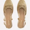 Woven Slingback Flats Gold Woven Slingback Flats Gold