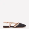 Woven Slingback Flats Navy/Ivory Woven Slingback Flats Navy/Ivory