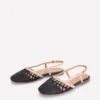 Woven Slingback Flats Navy/Ivory Woven Slingback Flats Navy/Ivory