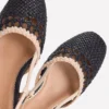 Woven Slingback Flats Navy/Ivory Woven Slingback Flats Navy/Ivory
