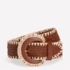 Woven Stitch Belt Tan Woven Stitch Belt Tan