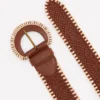 Woven Stitch Belt Tan Woven Stitch Belt Tan
