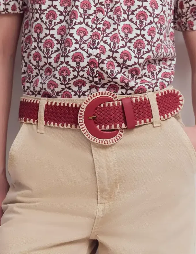 Woven Stitch Belt Winter Blush Woven Stitch Belt Winter Blush