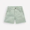 Woven Turn Back Short Pale Green Woven Turn Back Short Pale Green