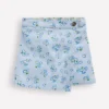 Wrap Woven Skort Misty Blue Daisy Wrap Woven Skort Misty Blue Daisy