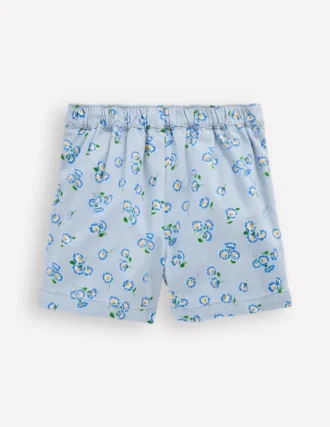 Wrap Woven Skort Misty Blue Daisy