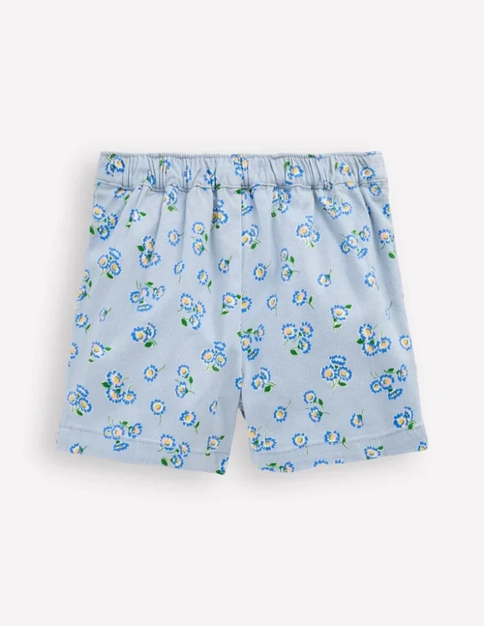 Wrap Woven Skort Misty Blue Daisy Wrap Woven Skort Misty Blue Daisy