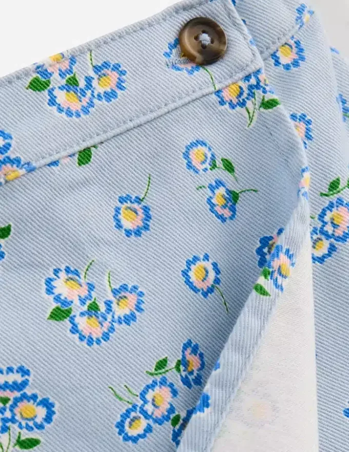 Wrap Woven Skort Misty Blue Daisy Wrap Woven Skort Misty Blue Daisy