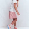 Wrap Woven Skort Pink Wrap Woven Skort Pink