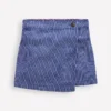 Wrap Woven Skort Sapphire Blue/ Ivory Stripe Wrap Woven Skort Sapphire Blue/ Ivory Stripe