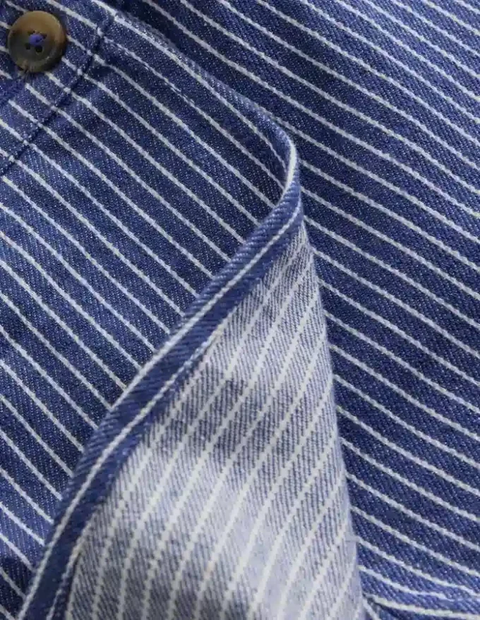 Wrap Woven Skort Sapphire Blue/ Ivory Stripe Wrap Woven Skort Sapphire Blue/ Ivory Stripe