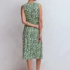 Zara Cross Waist Jersey Dress Hunter Green, Ikat Zara Cross Waist Jersey Dress Hunter Green, Ikat