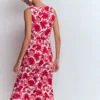 Zara Cross Waist Jersey Dress Merida Red, Shadow Blossom Zara Cross Waist Jersey Dress Merida Red, Shadow Blossom