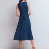 Zara Cross Waist Jersey Dress Tourmaline Blue, Painted Dot Zara Cross Waist Jersey Dress Tourmaline Blue, Painted Dot