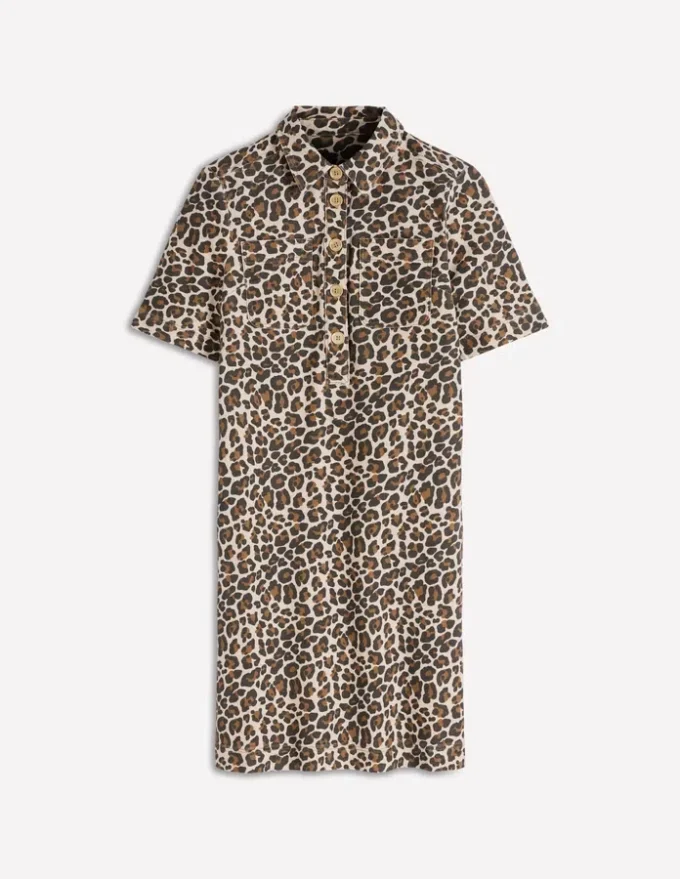 Zia Pocket Shift Dress Almond Milk, Cheetah Pop Zia Pocket Shift Dress Almond Milk, Cheetah Pop