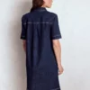 Zia Pocket Shift Dress Dark Indigo Zia Pocket Shift Dress Dark Indigo