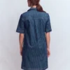 Zia Pocket Shift Dress Indigo Stripe Zia Pocket Shift Dress Indigo Stripe