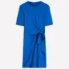 Zinnia Tie Jersey Short Dress Kingfisher Blue Zinnia Tie Jersey Short Dress Kingfisher Blue