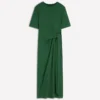 Zinnia Tie Ponte Midi Dress Dark Green Zinnia Tie Ponte Midi Dress Dark Green
