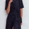 Zoe Short Sleeve Shirt Dress Navy Zoe Short Sleeve Shirt Dress Navy