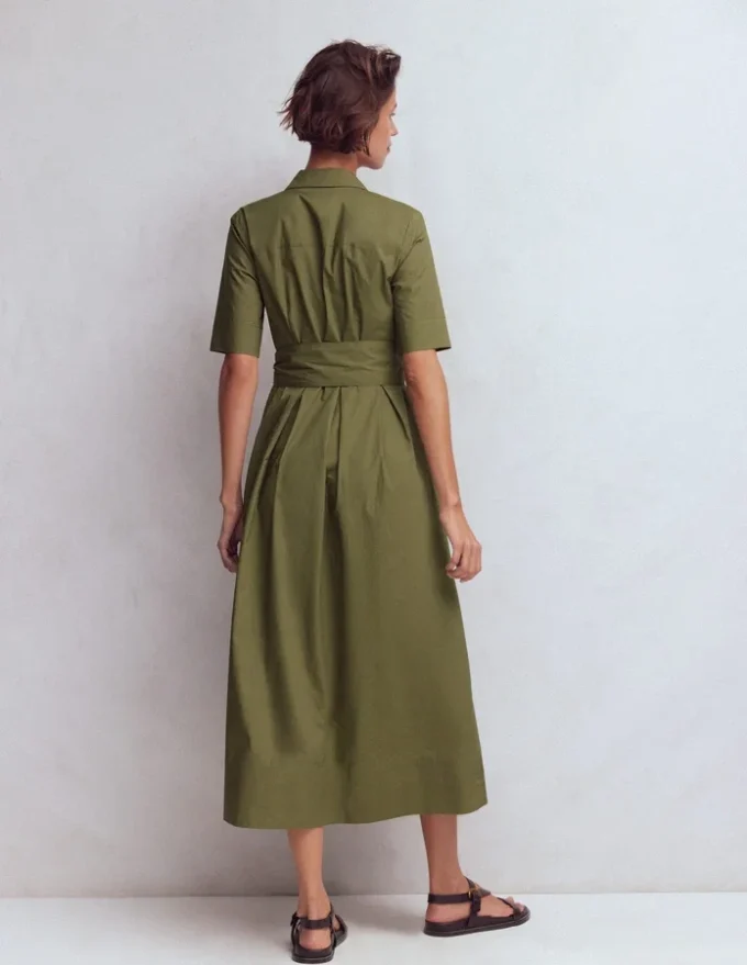 Zoe Short Sleeve Shirt Dress Woodland Green Zoe Short Sleeve Shirt Dress Woodland Green