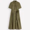 Zoe Short Sleeve Shirt Dress Woodland Green Zoe Short Sleeve Shirt Dress Woodland Green