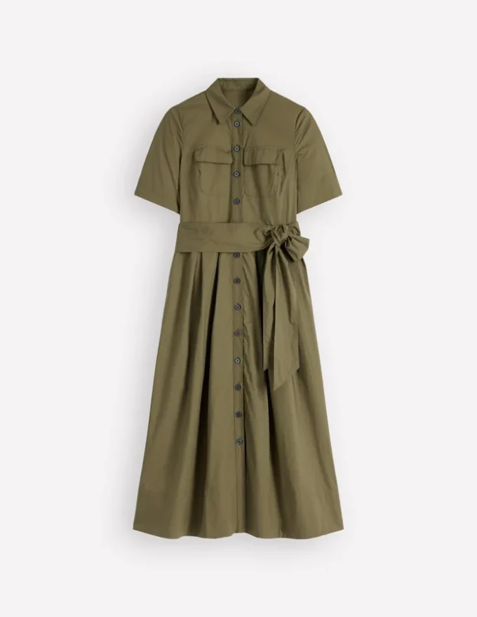 Zoe Short Sleeve Shirt Dress Woodland Green Zoe Short Sleeve Shirt Dress Woodland Green